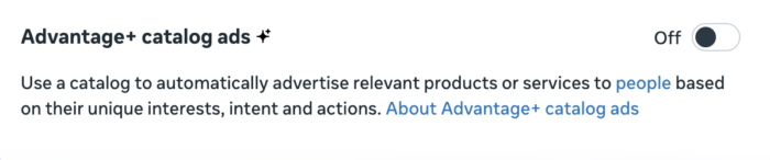 Advantage+ Catalog Ads